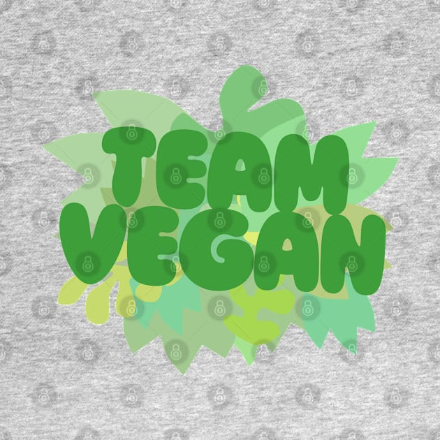 TEAM VEGAN / Awesome original typography design by DankFutura